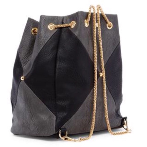Convertible Backpack Satchel with Tassel and Chain - Picture 2 of 5